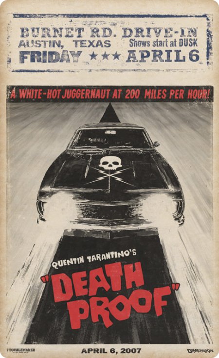 death proof Top 10 des affiches de films récents mais au design delicieusement rétro