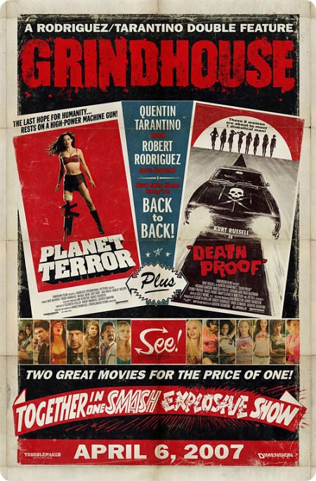 grindhouse Top 10 des affiches de films récents mais au design delicieusement rétro
