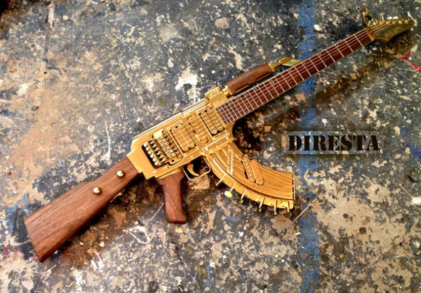 Deadly-AK-47-Assault-Rifle-Altered-Into-An-Golden-Guitar-1