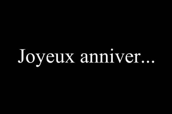 anniversaire