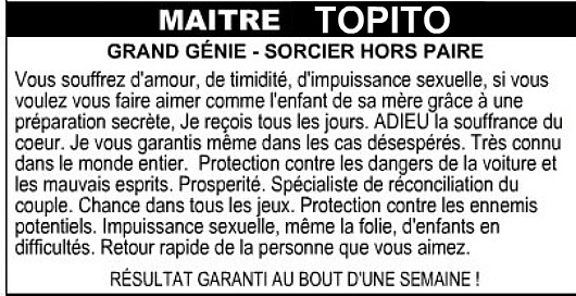 marabout marabout Top 10 des plus belles promesses (non tenues) de marabout