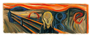 google logo edvard munch 2006 Top 10 des logos Google