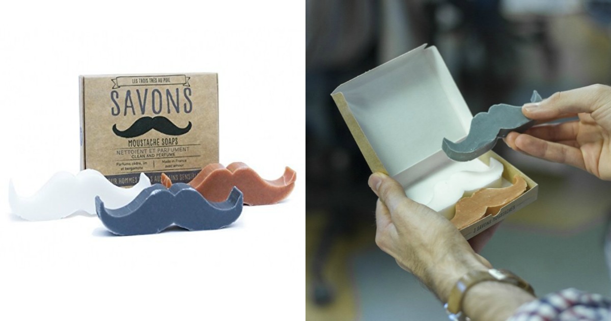 Des savons moustache, avec tout plein de formes différentes