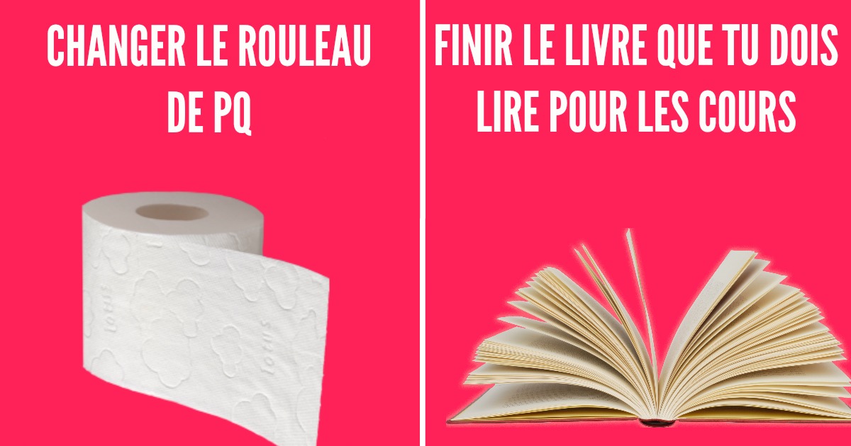 Top 20 des trucs qu’on ferait si on avait 1h de plus par jour, pour l
