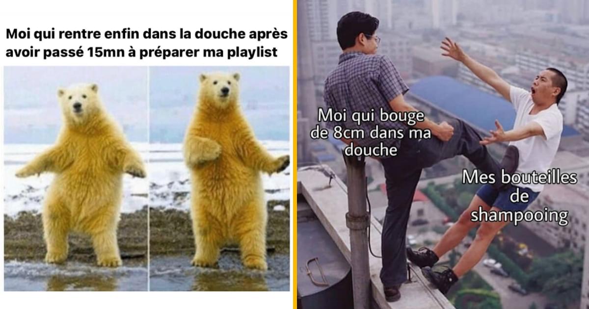 Top 20 des meilleurs memes sur la douche, cet endroit où on chante bien