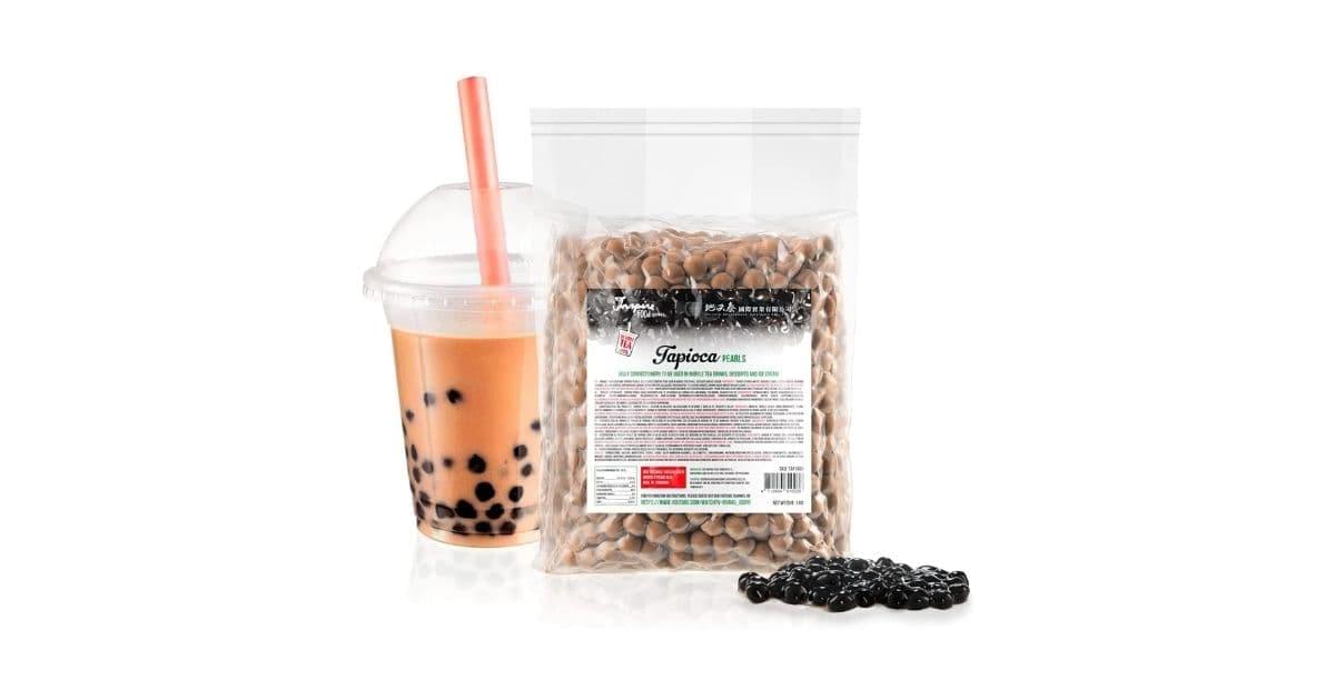 Un sachet de perles de tapioca, pour faire des bubble tea