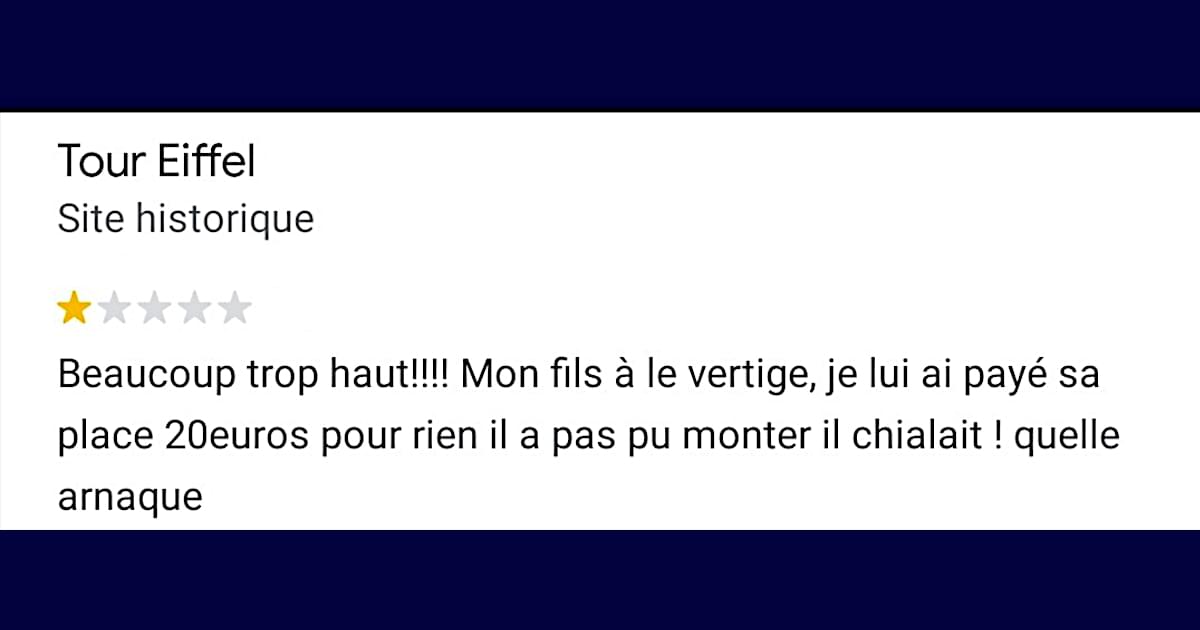 Top 15 des meilleurs commentaires Google de l’histoire
